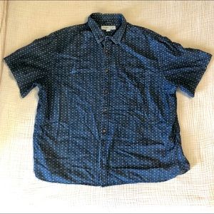 Patterned Chambray Button Down